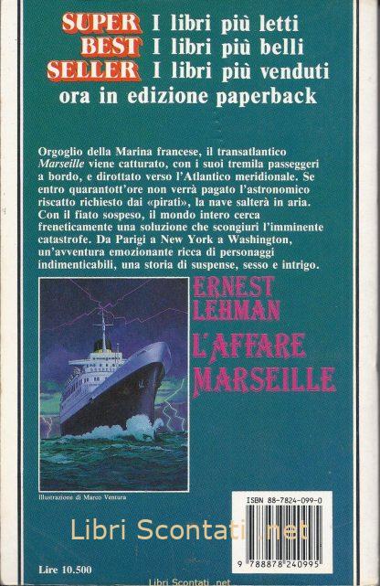 Retro Copertina Libro L'affare Marseille - Ernest Lehman. Libri Scontati .net