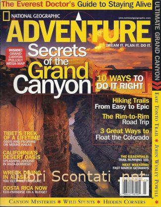 National Geographic Adventure. March 2004. USA Magazine. Rivista originale in inglese.