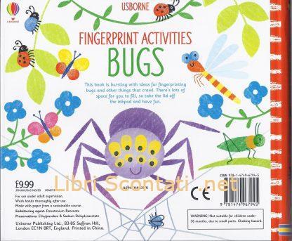 Fingerprint Activities Bugs - Fiona Watt. Libro per bambini età 6+ in lingua inglese. Usborne Books.