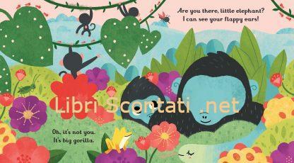 Are you there little elephant? - Sam Taplin. Usborne Little Peep-Through Books. Libro cartonato per bambini in lingua inglese. Age 6+ months.