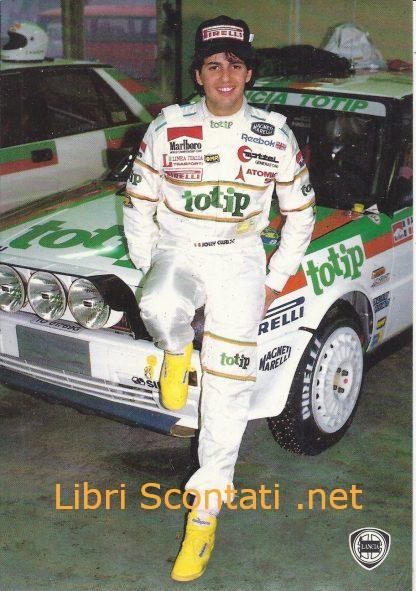 Cartolina Alex Fiorio. Lancia Rally.