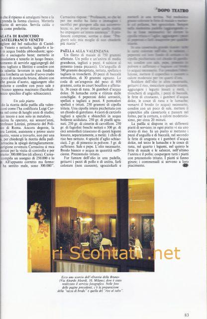 Rivista L'Etichetta. Guida alla vita materiale secondo Luigi Veronelli. Rivista Trimestrale, Primavera 1987. Anno 5 Numero 1.