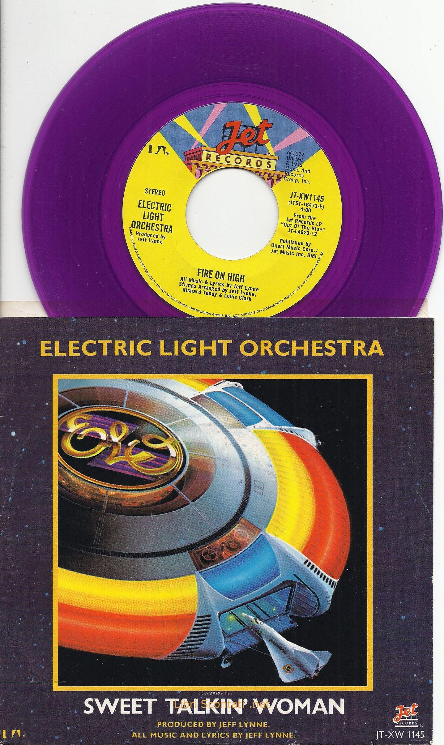 1977 Electric Light Orchestra Fire on high/ Sweet talkin women 45 record