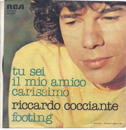 Riccardo Cocciante - Tu sei il mio amico carissimo/Footing. Disco 7" 45 Giri Vinile Picture Sleeve, RCA PB 6509 Italy 1981