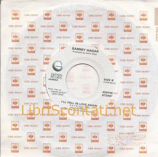 Madonna - Crazy for you / Sammy Hagar - I'll fall in love again. Vinile 7" 45 Giri Geffen Records 07SP892 Japan, 1985.