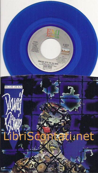 David Bowie - Blue Jean / Dancing with the big boys. Blue Vinyl 7" 45 Giri, EMI America B-8231, USA 1984.