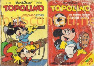 2 Fumetti Topolino N. 1386 + 1452. Walt Disney Italia